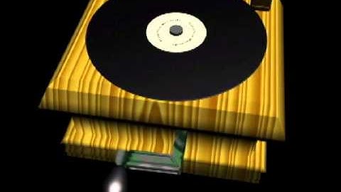 3D Max - Record Player Animation (test)