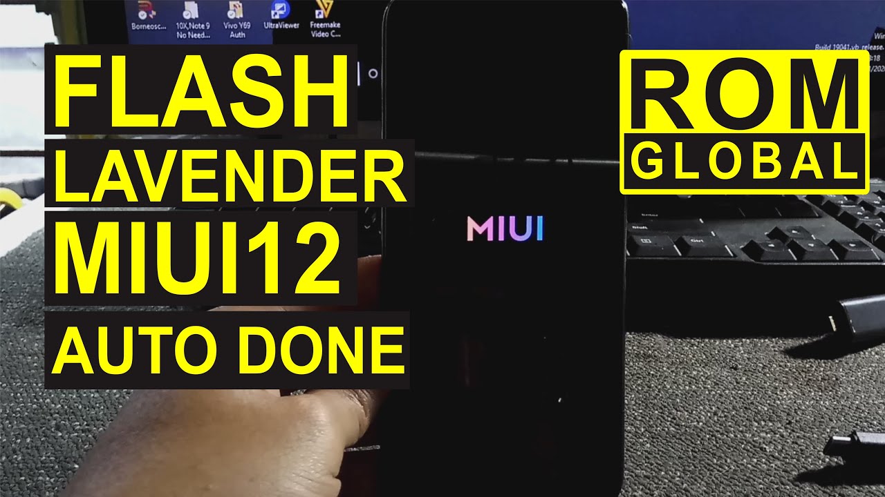Cara Flash Redmi Note 7 Lavender Global ROM MIUI 12 - YouTube