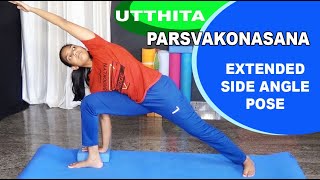 Celebrity Utthita Parsvakonasana  (Extended Side Angle Pose) Modifications & Variations  With Gangothri Yogini Profile