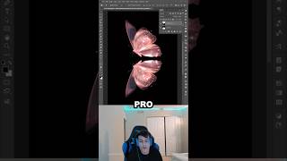 Create a Butterfly Water Reflection in Photoshop | Beginner vs Pro #shorts #photoshop
