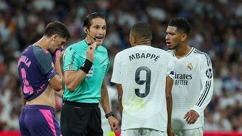 MUNUERA MONTERO saca tarjetas a mbappe bellingam vinicius y fede valverde