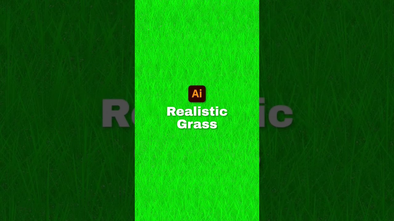 Learn how to make Realistic Grass in Illustrator 🖱️❗...