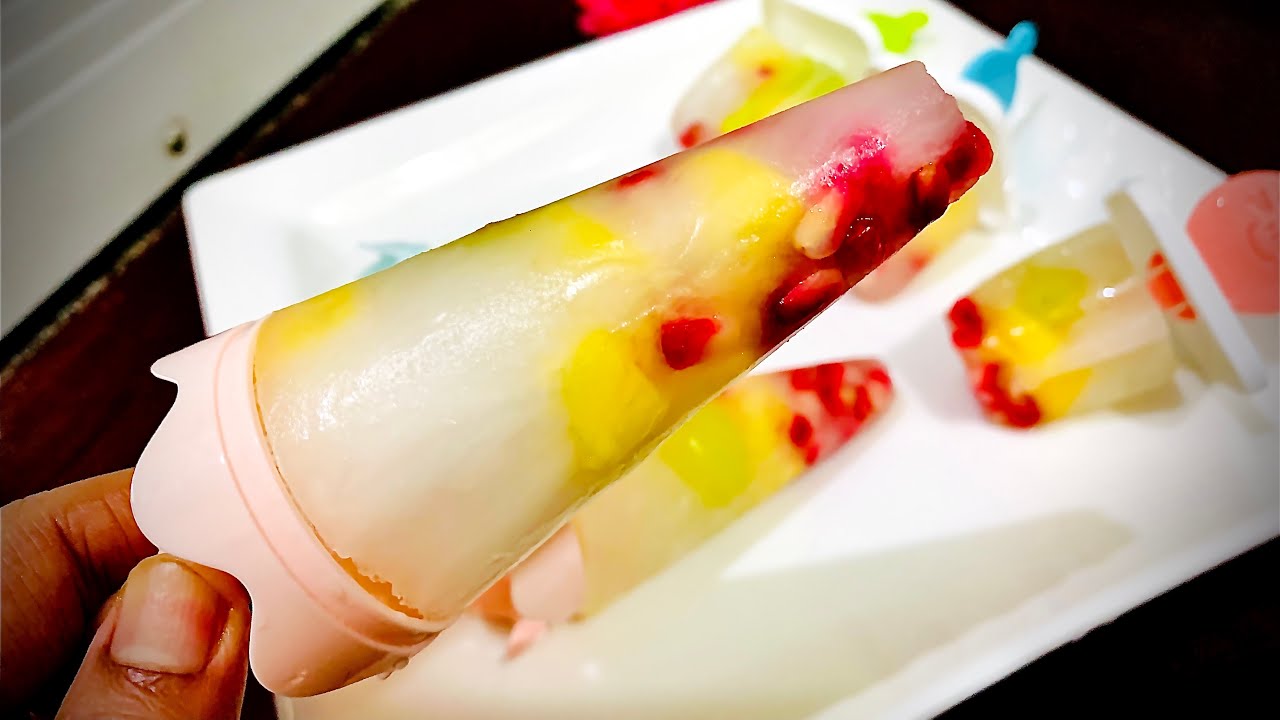Homemade Popsicles | Fruit Salad Popsicles | Lemonade Popsicles