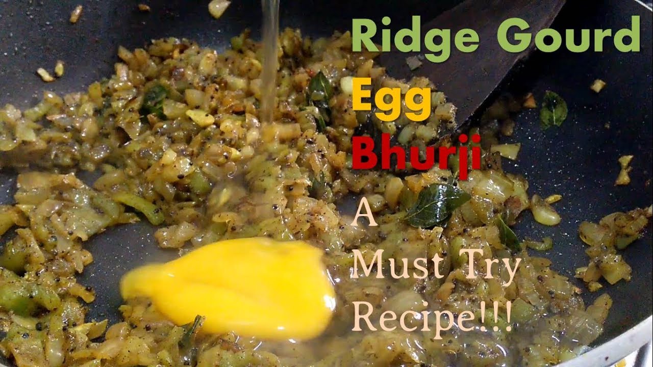 Egg and ridge gourd burji