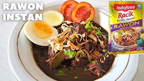 CARA MEMASAK RAWON INSTAN BUMBU RACIK INDOFOOD. PRAKTIS DAN ENAK