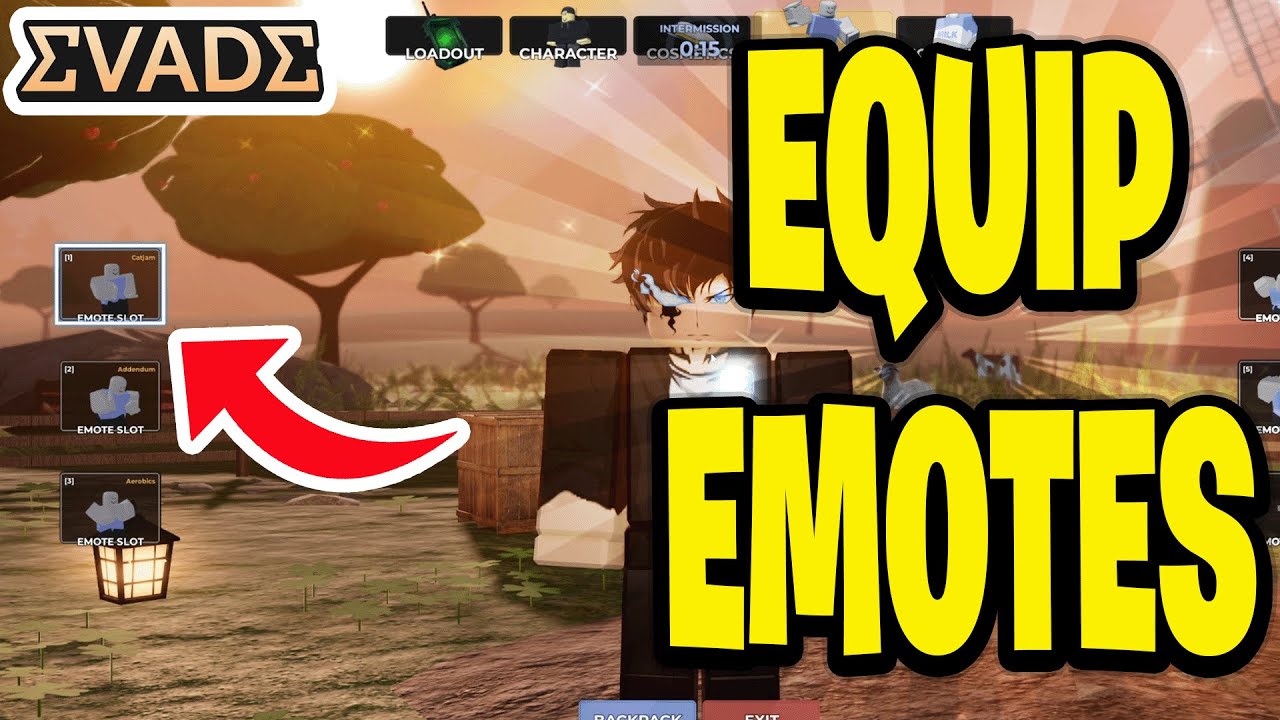 How To Equip Emotes In Evade - YouTube