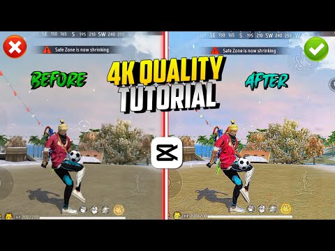 How To Increase Free Fire Video Quality 🤯 In Capcut | 4k HDR Quality Tutorial 🔥 #freefire