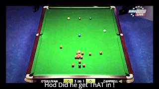 Amazing Fluke By Marcus Campbell Against Ronnie Osullivan