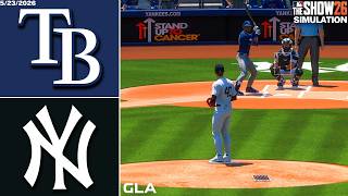 Yankees vs. Rays Simulation | 5/23/26 | MLB The Show 26 PS5 Gameplay