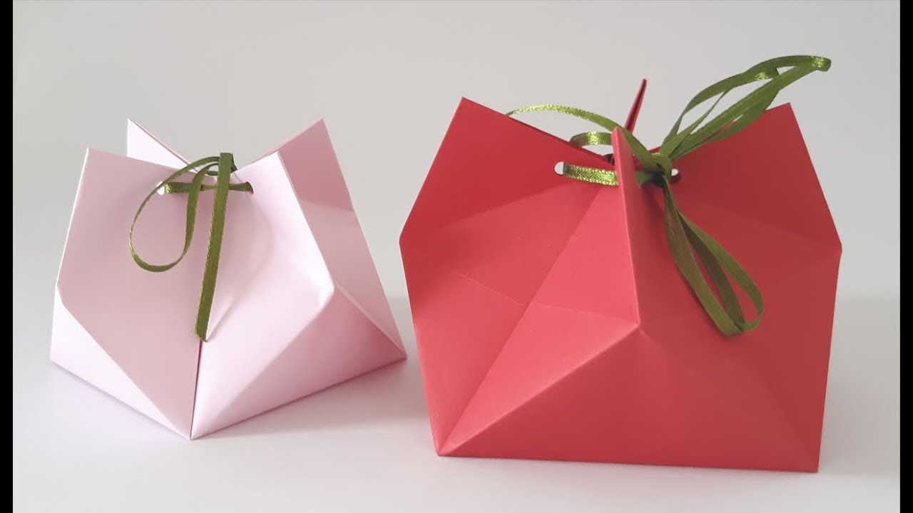 Origami Paper Art Origami Gift Box 🎁 Caixa de Presente em Origami