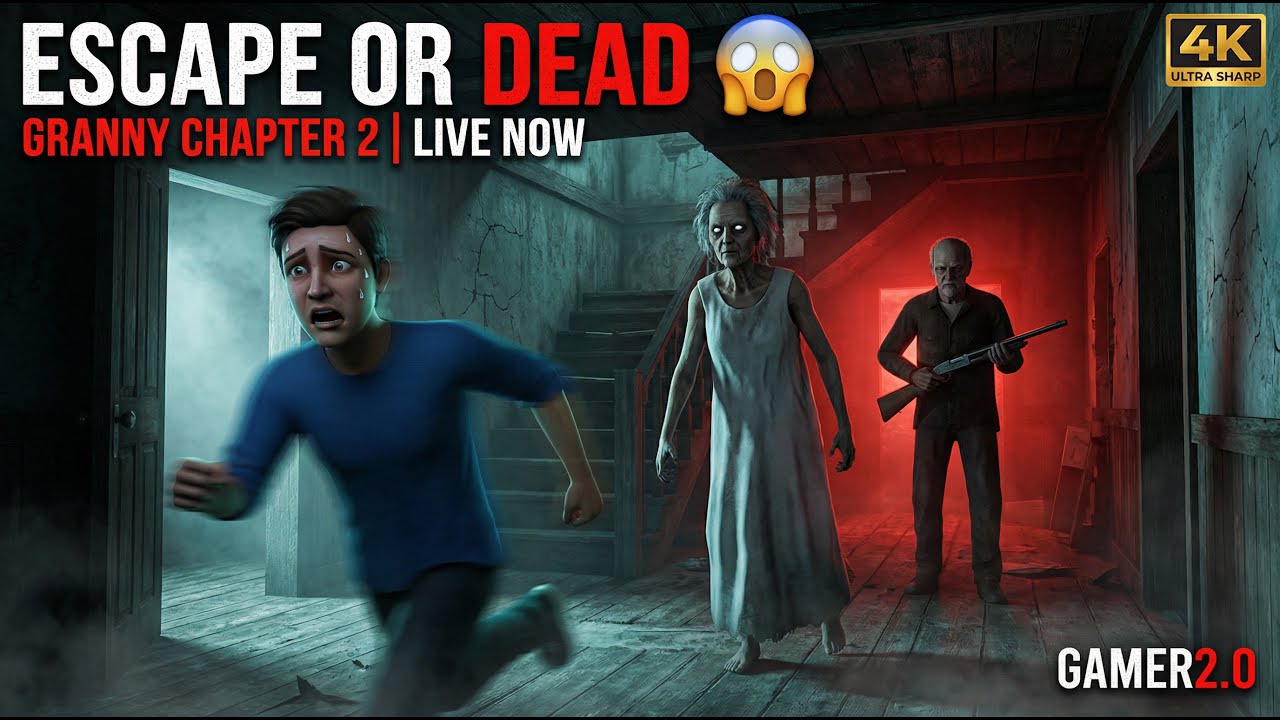 GRANNY CHAPTER 2 😱 Aaj Bachna Mushkil Hai | LIVE ESCAPE | GAMER2.0