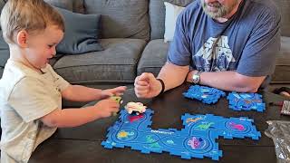 Puzzle Racer Kids Car Track Set for Ages 2-4 Dinosaur Jigsaw Puzzle Track Car PlaySet Car & Air screenshot 4