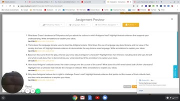Answering Close Reads in Studysync