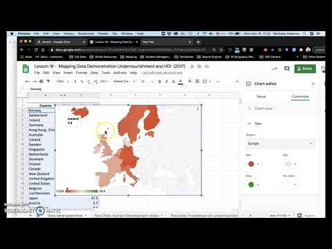 Mapping Countries with Google Sheets