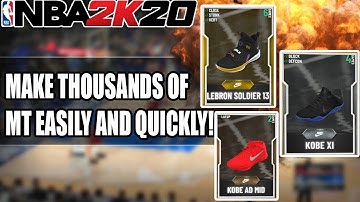 HOW TO MAKE 1000s OF MT QUICKLY WITH SHOES! | NBA 2K20 MYTEAM HOW TO MAKE MT