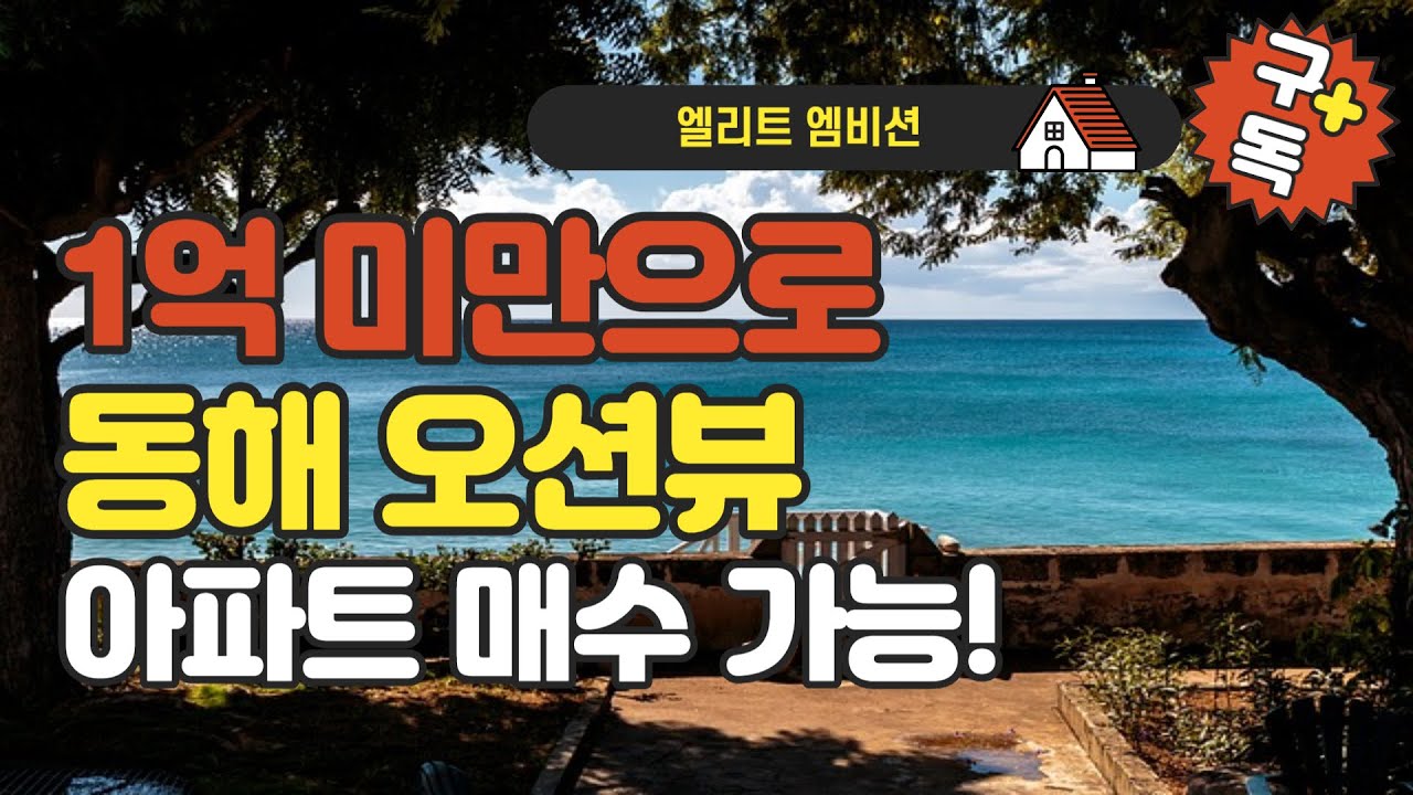 와.......진심 동해 오션뷰 저평가 아파트 분석 feat. 동해시 천곡 주공 아파트, 삼본아파트, 재건축, 공시지가 1억미만,  시세차익, 세컨하우스