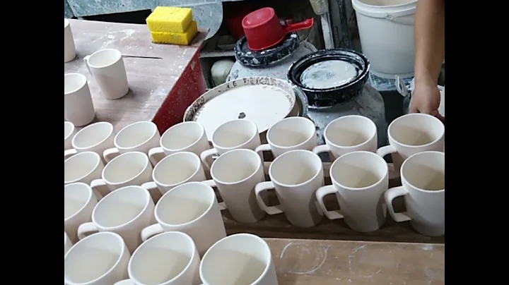 FENN Ceramic Production Factory Mugs Glazing Process