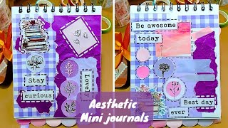 DIY Aesthetic Mini Journal Designs | Cute Scrapbook Ideas & Layout Inspiration #art #diy #youtube screenshot 3