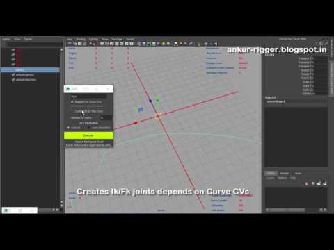 Joint On Curve Tool : Maya Python