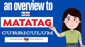 OVERVIEW TO THE MATATAG CURRICULUM