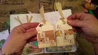 SOLD!  Church Journal; Altered Composition Book with Mini Notebook