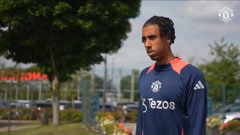 Leny Yoro's First Session At United