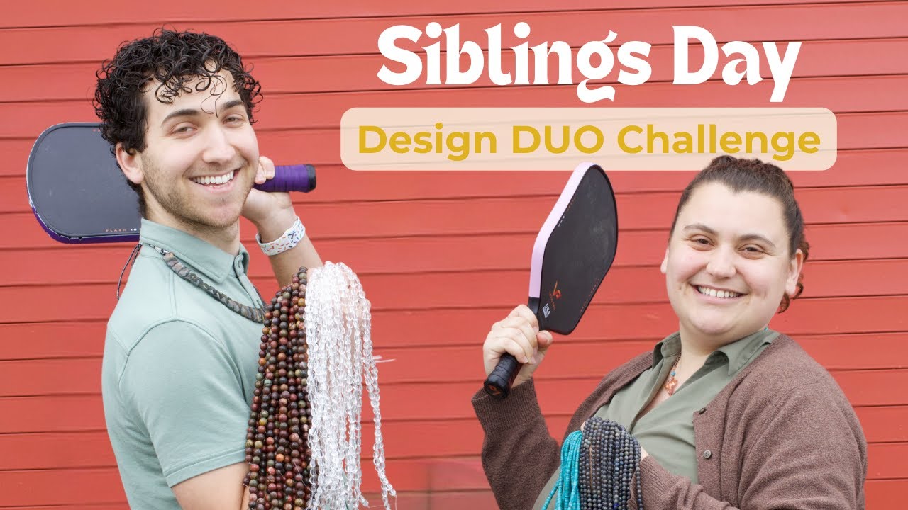 Brother Sister Design Challenge! One Hour, Two Designers, One Final Piece - Sam and Rachel Siegel