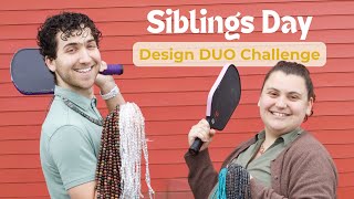 Brother Sister Design Challenge! One Hour, Two Designers, One Final Piece - Sam and Rachel Siegel