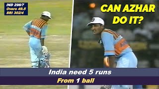 India Need 5 Runs in 1 Ball | Azharuddin on Strike | What Happens Next...MUST WATCH!!
