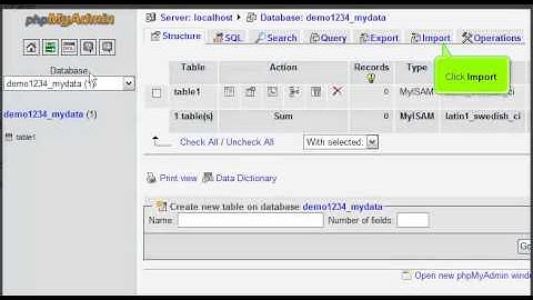 Managing MySQL databases with phpMyAdmin in cPanel RVSkin