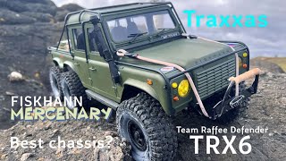 Traxxas TRX6 Team Raffee Defender 6x6 ‘MERCENARY’ . Best chassis for hardbody scale build ?