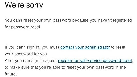 Fixing "You can’t reset your own password because you haven’t registered for password reset"
