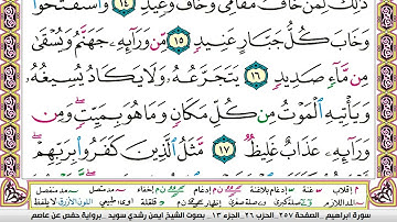 سورة إبراهيم بصوت الشيخ أيمن السويد مكتوبه