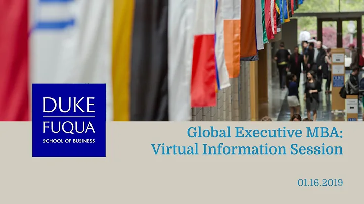 Global Executive MBA: Virtual Information Session