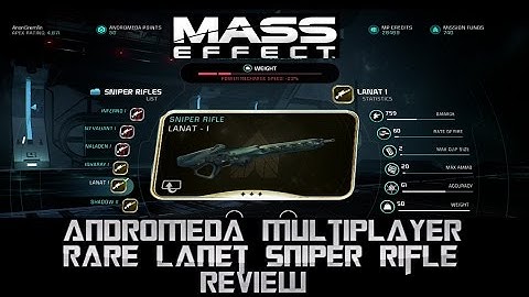 Mass Effect Andromeda Lanet Sniper Rifle Rare Review