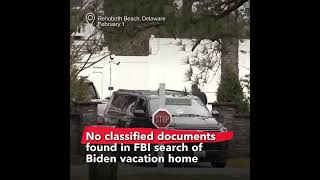 No Classified Documents Found in FBI Search of Biden Beach Home