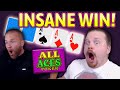 MEGA BIG WIN on ALL ACES POKER! (Video Poker)