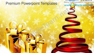 Glowing Spiral Christmas Tree Festival PowerPoint Templates PPT Background  1112 Slides Backgrounds