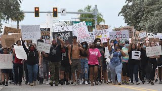 A recently organized local group gathered under the name leaders
rights organization, near unconditional surrender statue in sarasota
and marched from th...