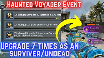 Upgrade 7 Times As A Survivor In Super Attack of Undead  Call of Duty Mobile