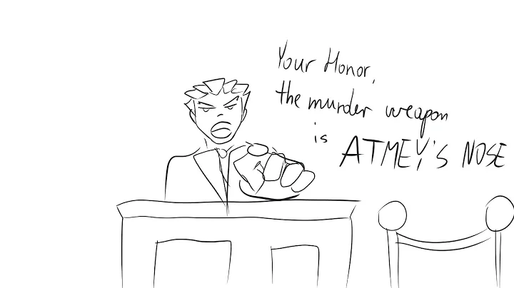 Ace Attorney bloopers but poorly animated