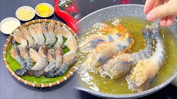 CÁCH LÀM TÔM CÀNG CHẤY BƠ TỎI NGON