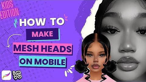 IMVU | How To Make Mesh Heads On Mobile😍 (Kids Edition)
