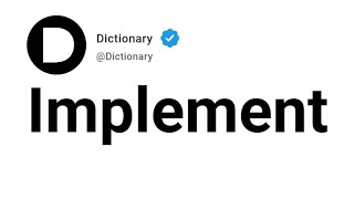Implement Significado En Español