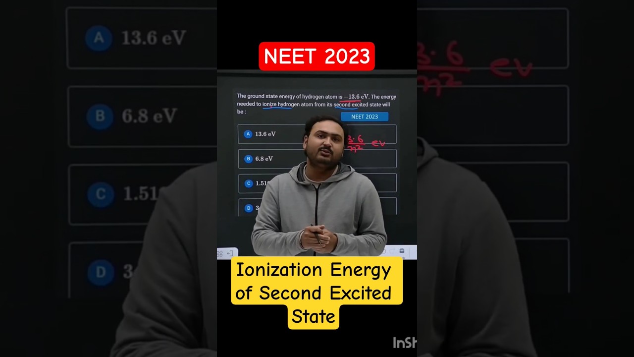 Ionization Energy of Second Excited State l Atoms I Chapter 12 Class 12 Physics 