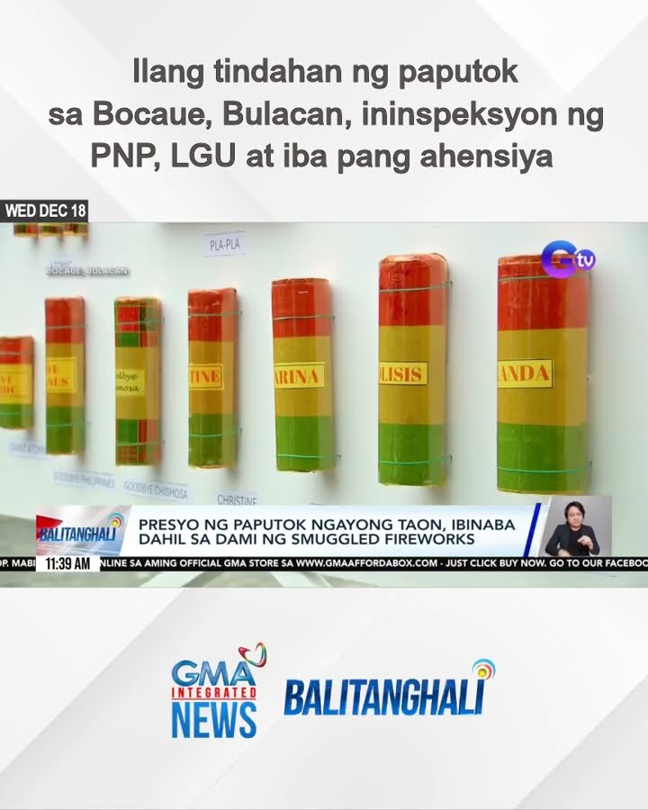Ilang tindahan ng paputok, ininspeksyon ng PNP, LGU at iba pang ahensiya | Balitanghali