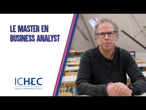 Le Master en business analyst à l'ICHEC - video from ICHEC