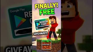 FINALLY! MINECRAFT GIVEAWAY 🎁🥳| ₹29 redeem code!