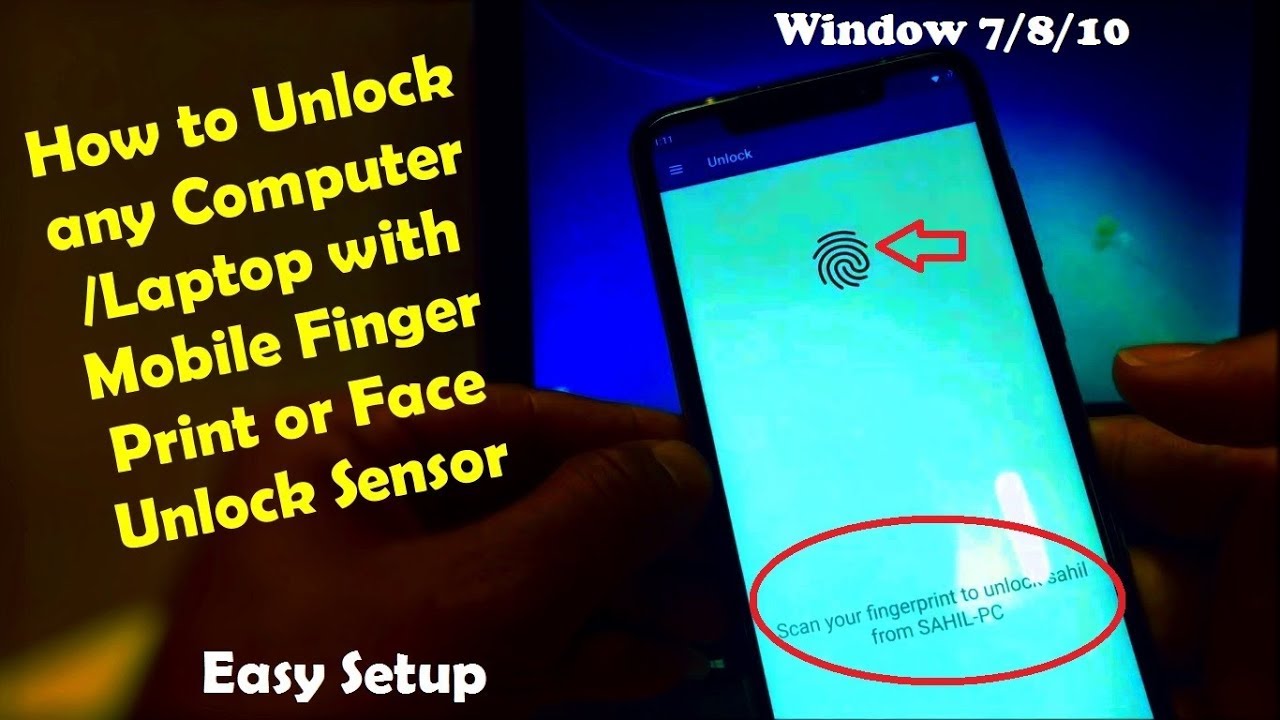 How to Unlock any Computer/Laptop with Mobile FingerPrint Sensor YouTube