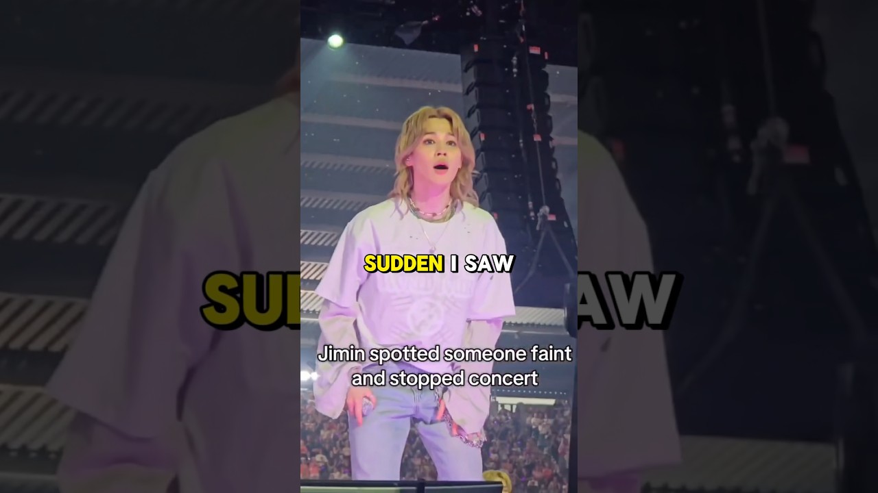 “PLEASE TAKE QUICK ACTION" JIMIN immediately stopped the concert after noticing a fan had collapsed